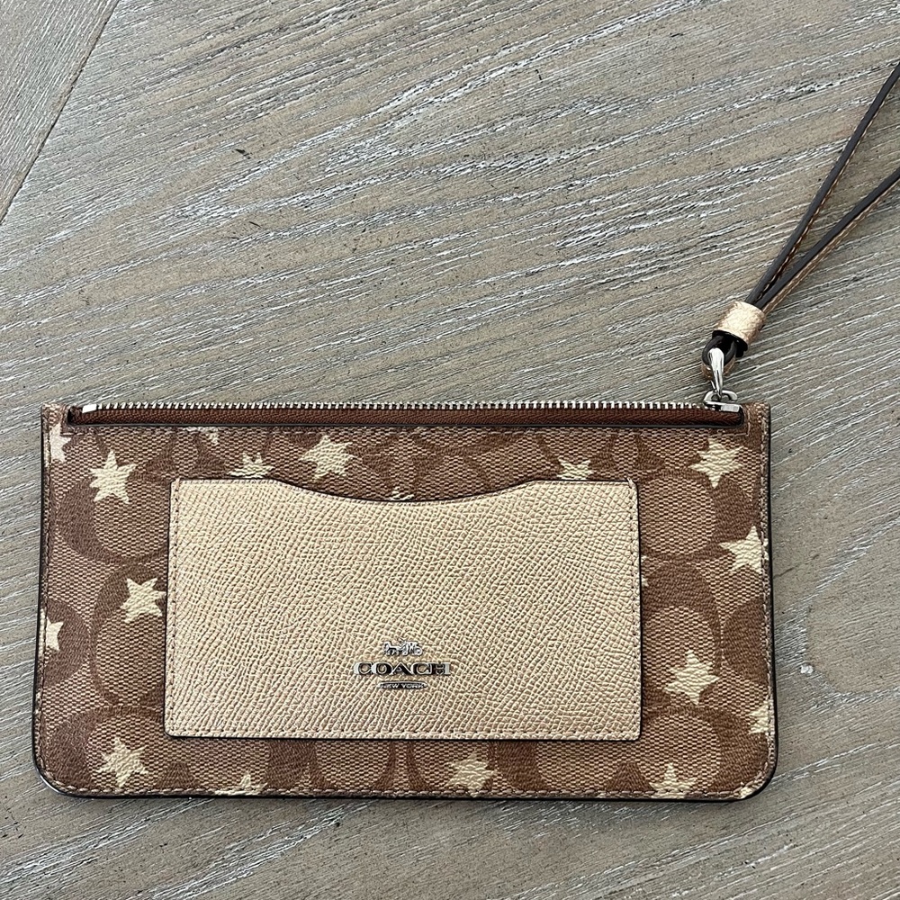 Coach Wristlet Star Print Clutch/Wallet
